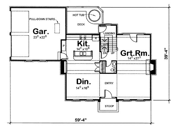 main floor house blueprint