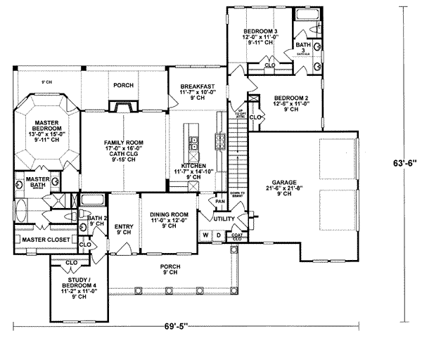 main floor house blueprint