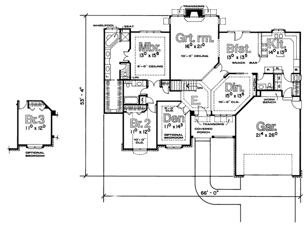 main floor house blueprint