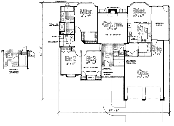 main floor house blueprint