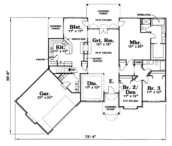 main floor house blueprint