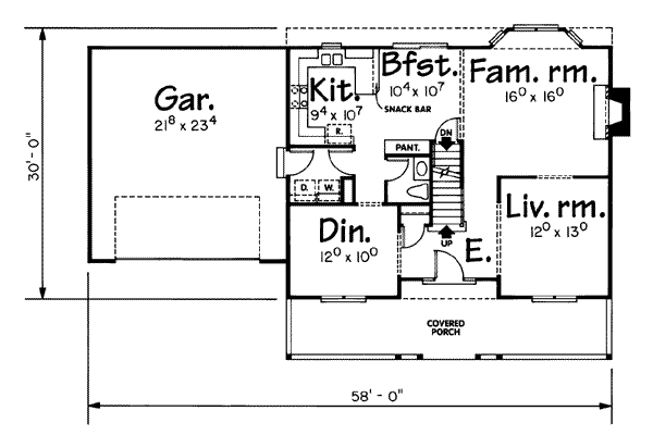 main floor house blueprint