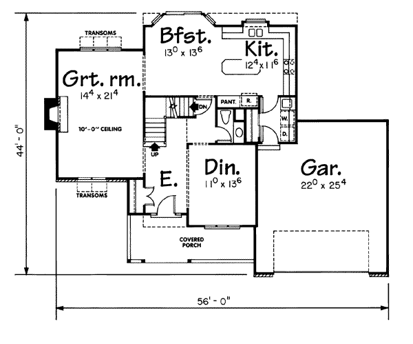 main floor house blueprint