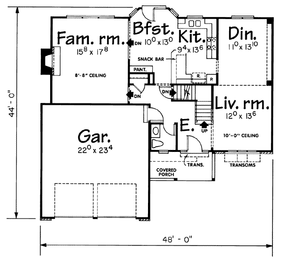 main floor house blueprint