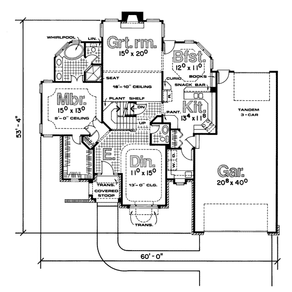 main floor house blueprint