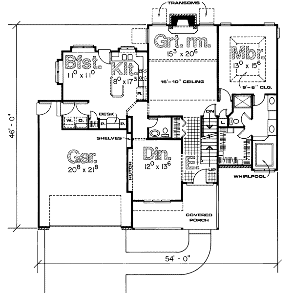 main floor house blueprint