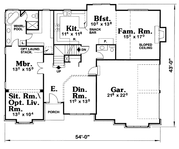main floor house blueprint
