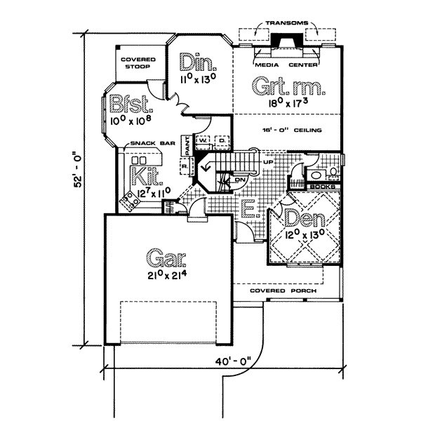 main floor house blueprint