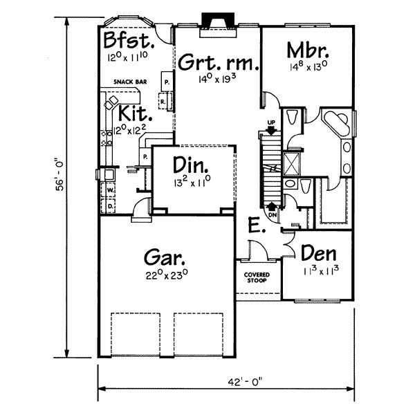 main floor house blueprint