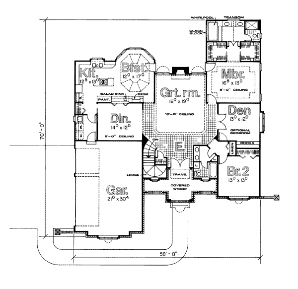 main floor house blueprint