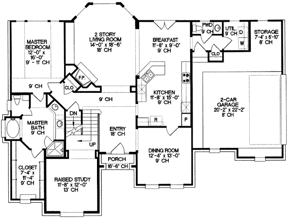 main floor house blueprint