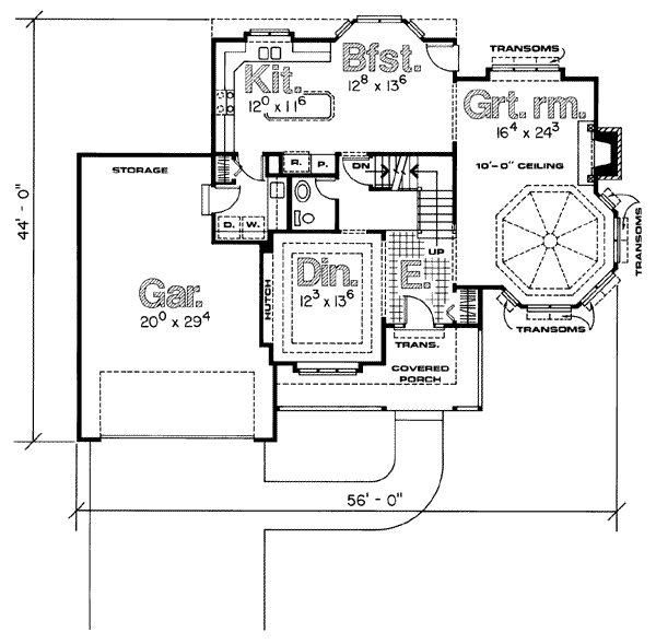 main floor house blueprint