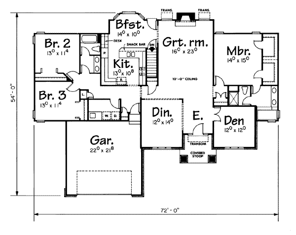 main floor house blueprint