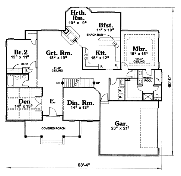 main floor house blueprint