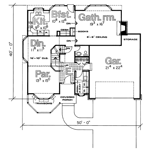 main floor house blueprint