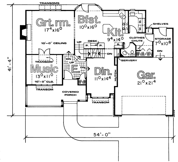 main floor house blueprint