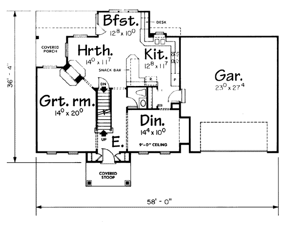 main floor house blueprint