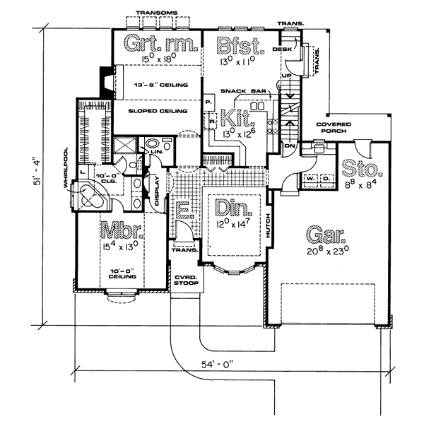 main floor house blueprint
