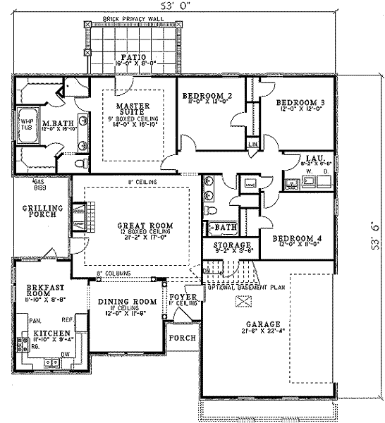 main floor house blueprint