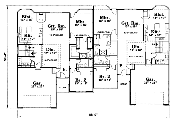 main floor house blueprint
