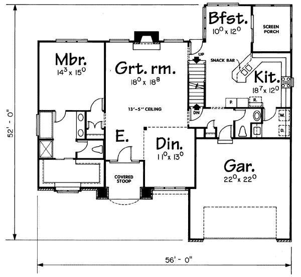main floor house blueprint