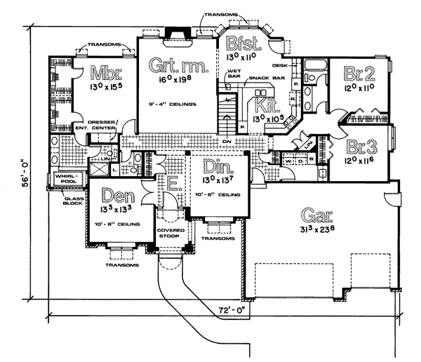 main floor house blueprint