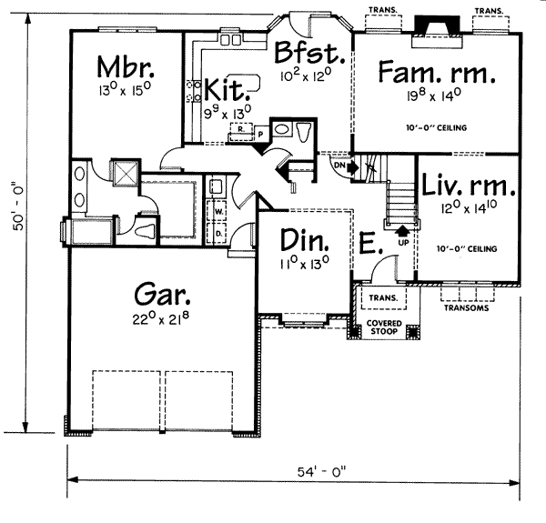 main floor house blueprint