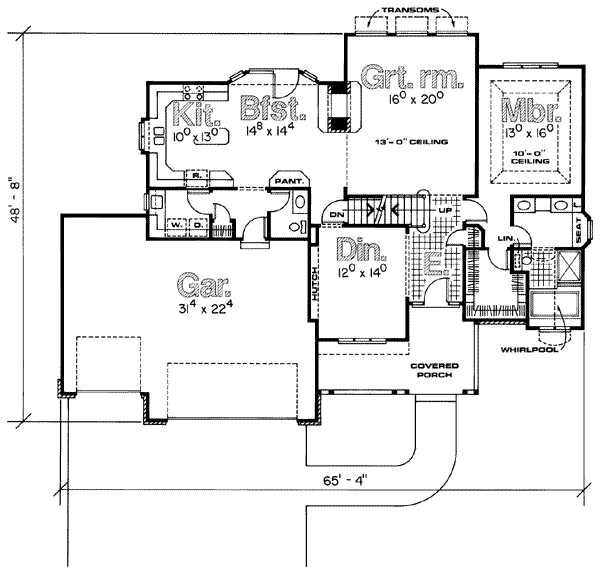 main floor house blueprint