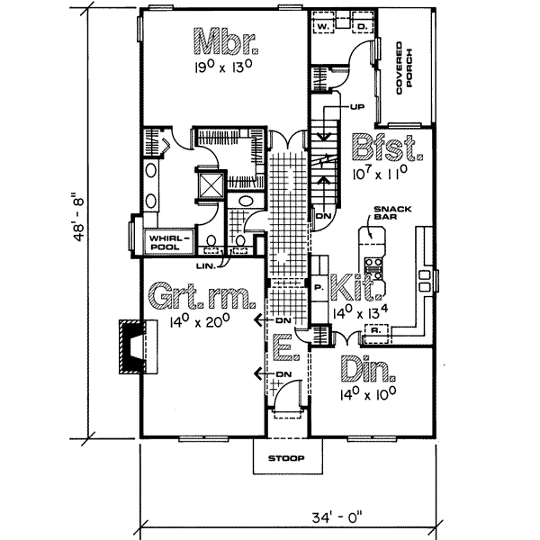 main floor house blueprint