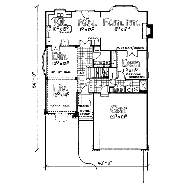 main floor house blueprint