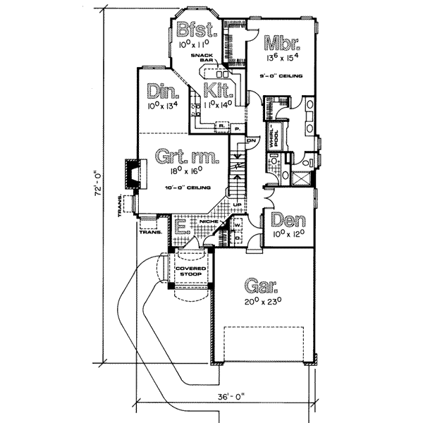 main floor house blueprint