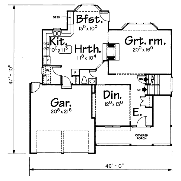 main floor house blueprint