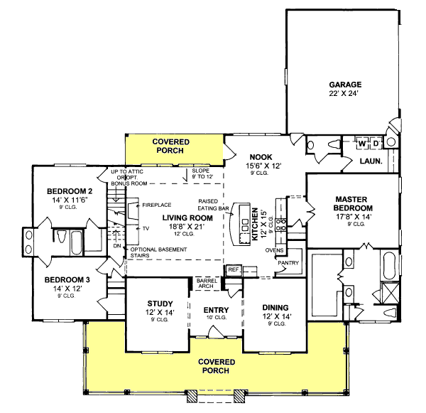 main floor house blueprint