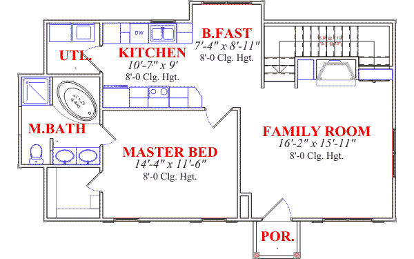 main floor house blueprint