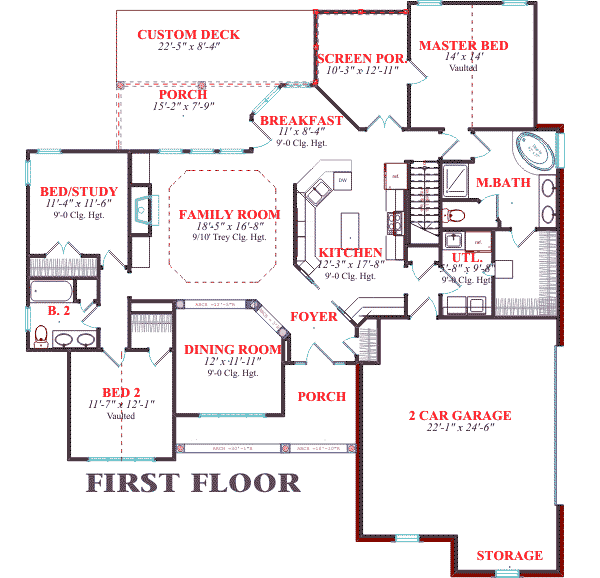 main floor house blueprint