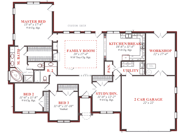 main floor house blueprint