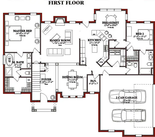 main floor house blueprint