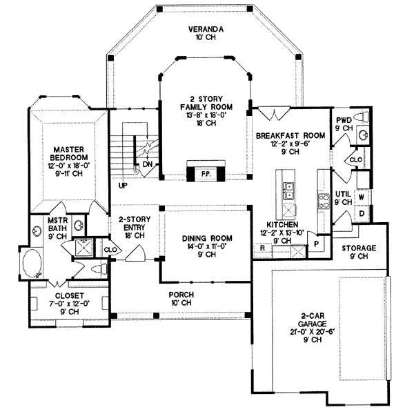 main floor house blueprint