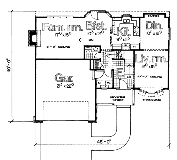 main floor house blueprint