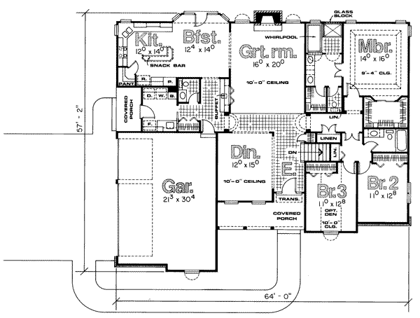 main floor house blueprint
