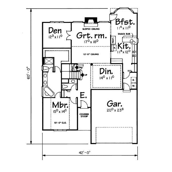 main floor house blueprint