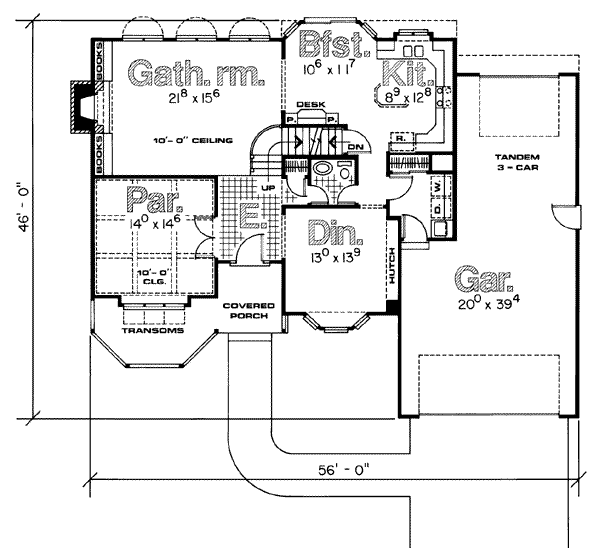 main floor house blueprint