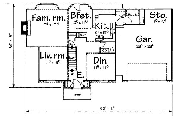 main floor house blueprint
