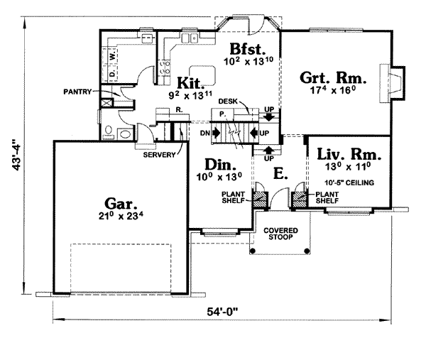 main floor house blueprint