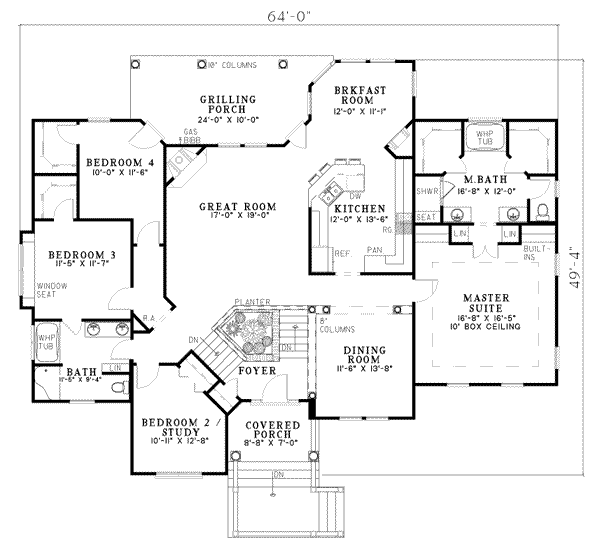 main floor house blueprint