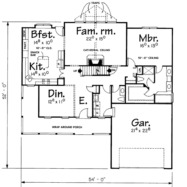 main floor house blueprint