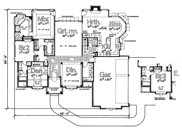 main floor house blueprint