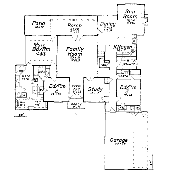 main floor house blueprint