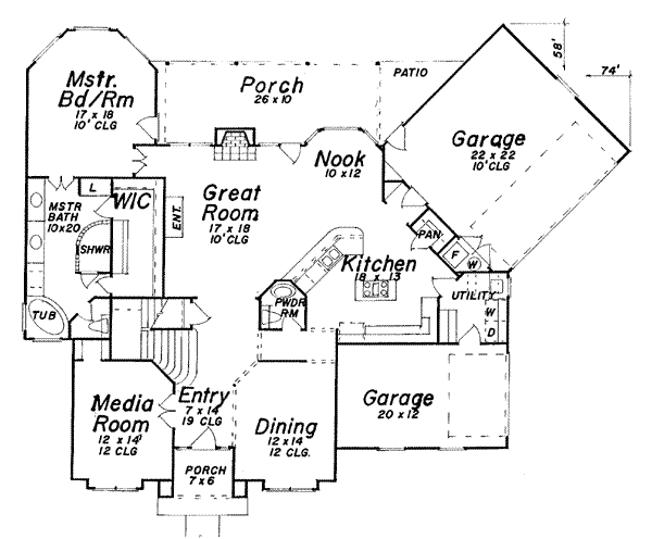 main floor house blueprint