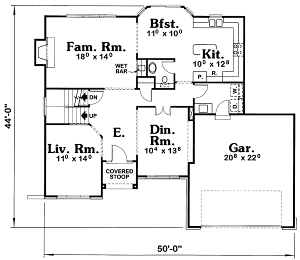main floor house blueprint